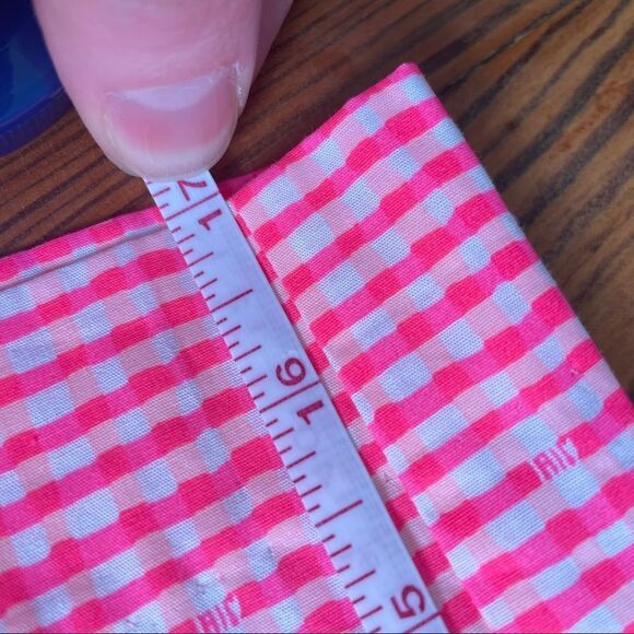 Lilly Pulitzer Thyme Skirt Party Fiesta Pink Peplum Neon Gingham - Picture 3 of 9